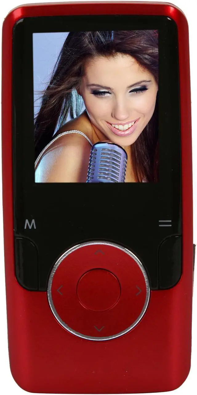 Alt view image 2 of 8 - Coby 1.8" Red 4GB Video MP3 Player MP620