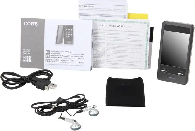 Alt view image 7 of 8 - Coby 2.8" Black 8GB Video MP3 Player MP828