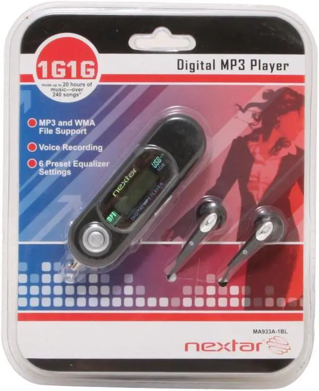 Alt view image 2 of 2 - Nextar Blue 1GB MP3 Player MA933A-1BL