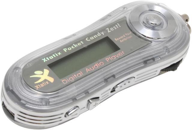 Main image of Xtatix Pocket Candy Zest Silver 1GB MP3 Player