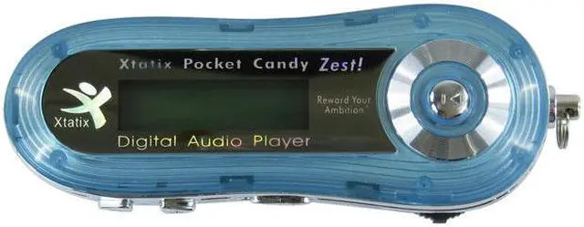 Main image of Xtatix Pocket Candy Zest Blue 2GB MP3 Player