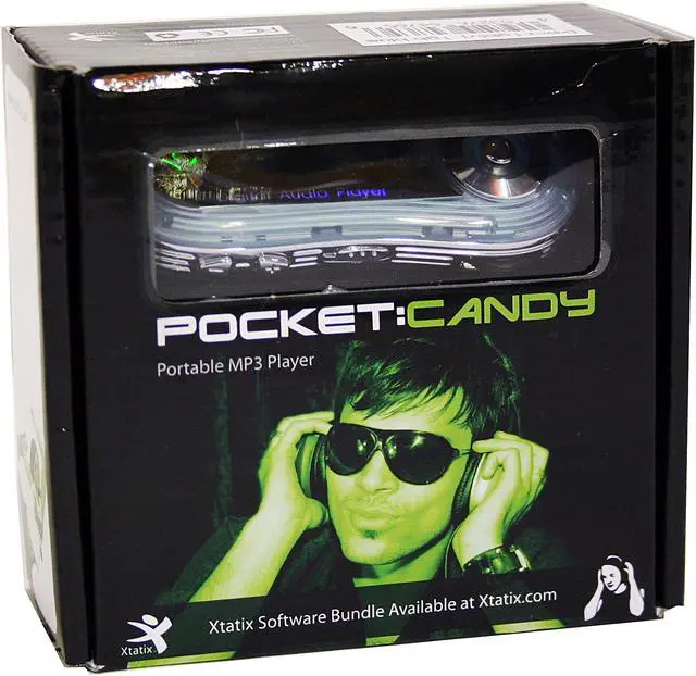 Alt view image 2 of 2 - Xtatix Pocket Candy Zest Blue 2GB MP3 Player