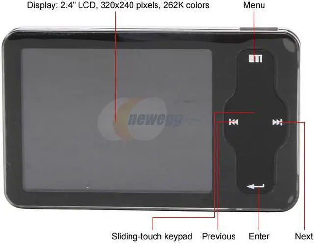 Alt view image 4 of 10 - MEIZU MiniPlayer 2.4" Black 4GB MP3 Player