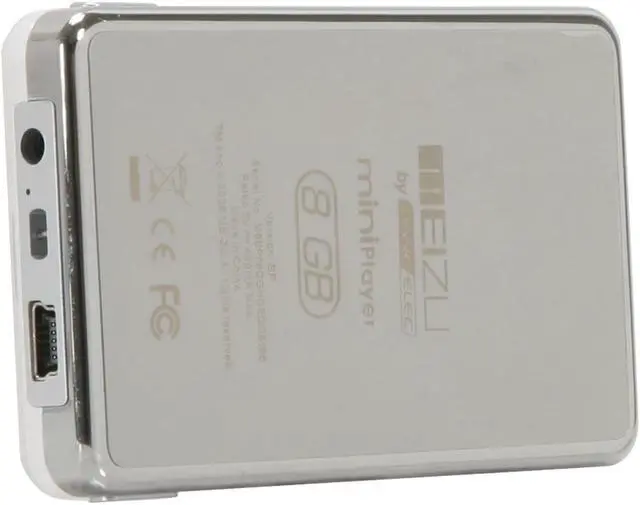 Alt view image 5 of 13 - MEIZU MiniPlayer 2.4" White 8GB MP3 / MP4 Player