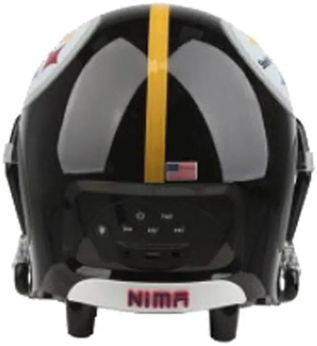 Alt view image 4 of 5 - NIMA STEELERS.S Bluetooth Helmet Speaker - NFL Pittsburgh Steelers - Small