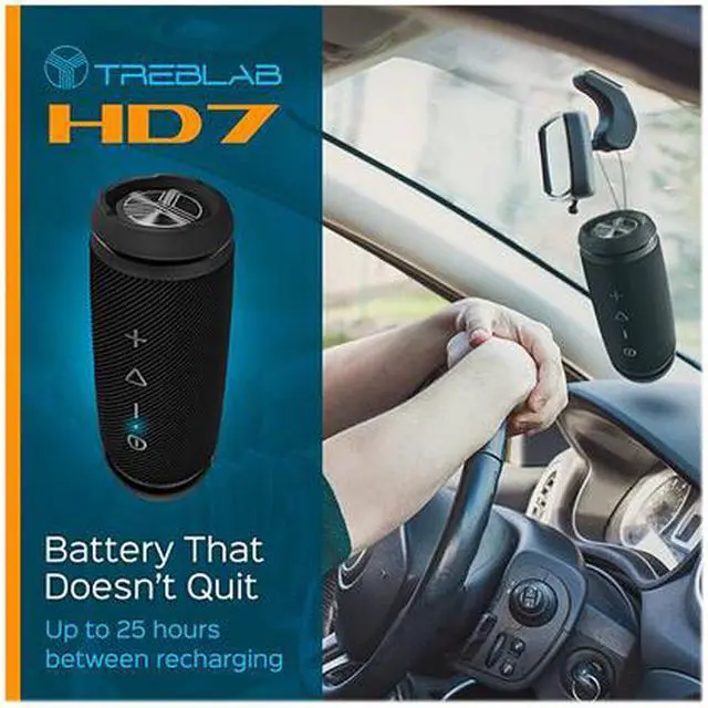 Alt view image 5 of 6 - TREBLAB HD7 Compact Bluetooth speaker with loud 360°HD sound