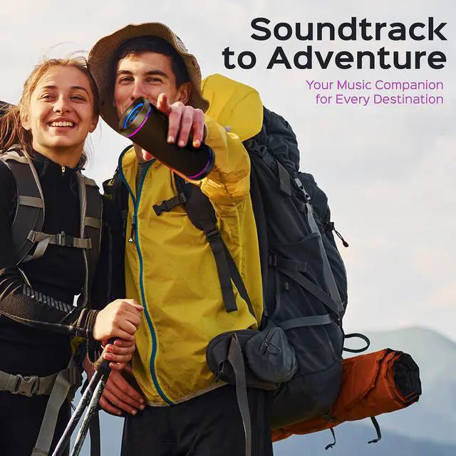 Alt view image 7 of 8 - TREBLAB HD77 - Ultra Premium Bluetooth Speaker - Loud 360° HD Surround Sound, Wireless Dual Pairing, 25W Stereo, Loud Bass, 20H Battery, IPX6 Waterproof, Sports Outdoor, Portable Blue Tooth