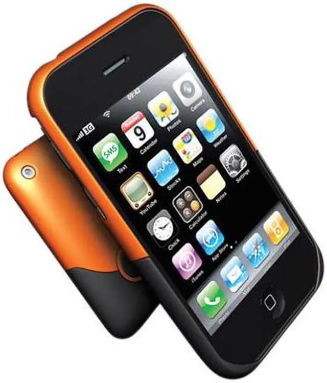 Main image of iFrogz Luxe Case Orange/Black for iPhone 3G/3GS (iphone3g-st-ob)