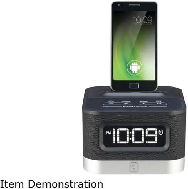 Main image of iHome IC50B Universal Charging FM Stereo Alarm Clock Radio for Android Smartphones