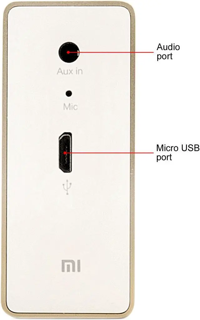 Alt view image 6 of 6 - Xiaomi MDZ-26-DB Mi Bluetooth Speaker - Gold