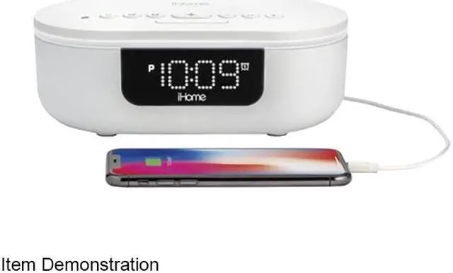 Main image of iHome IUVBT1W POWERUVC PRO UV-C Sanitizer with Bluetooth Speaker and Dual USB Charging