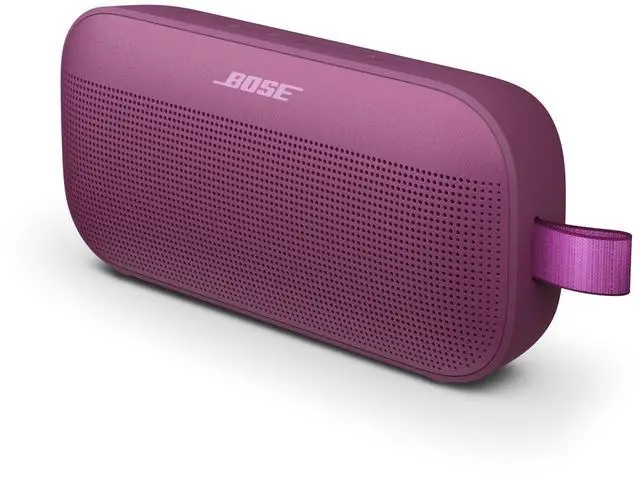 Alt view image 2 of 7 - Bose SoundLink Flex Bluetooth Speaker (2nd Gen) - Portable Outdoor Speaker with Hi-Fi Audio, Waterproof and Dustproof, USB-C, Up to 12 Hours Battery Life, Rosewood Mauve - Limited Edition Color