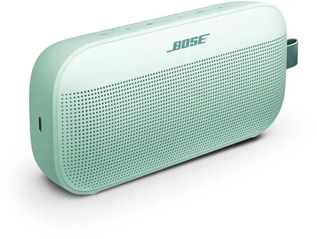 Alt view image 7 of 7 - Bose SoundLink Flex Bluetooth Speaker (2nd Gen) - Portable Outdoor Speaker with Hi-Fi Audio, Waterproof and Dustproof, USB-C, Up to 12 Hours Battery Life, Dewdrop Mint - Limited Edition Color