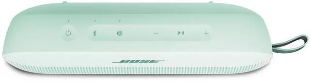 Alt view image 3 of 7 - Bose SoundLink Flex Bluetooth Speaker (2nd Gen) - Portable Outdoor Speaker with Hi-Fi Audio, Waterproof and Dustproof, USB-C, Up to 12 Hours Battery Life, Dewdrop Mint - Limited Edition Color