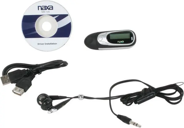 Alt view image 6 of 7 - Naxa Black 4GB MP3 Player NM-105
