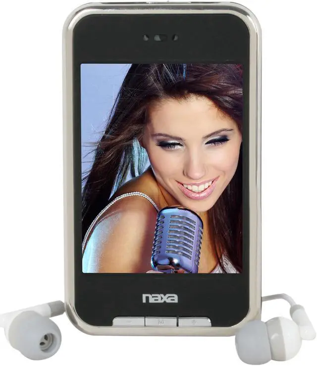 Main image of Naxa 2.8" Black 4GB Portable Media Player NMV-155