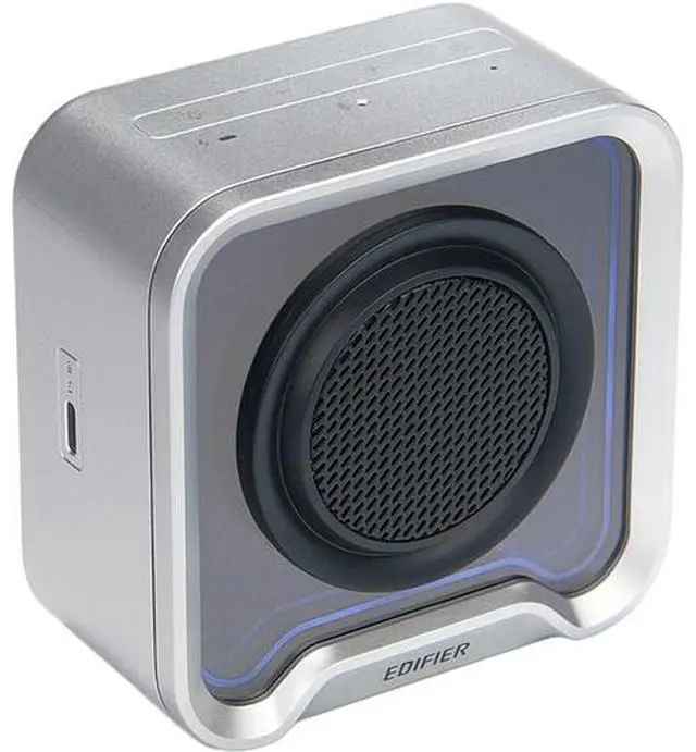 Alt view image 2 of 6 - Edifier QS20 Bluetooth Portable Speaker - IP67 Waterproof - Ambient Light (Silver)