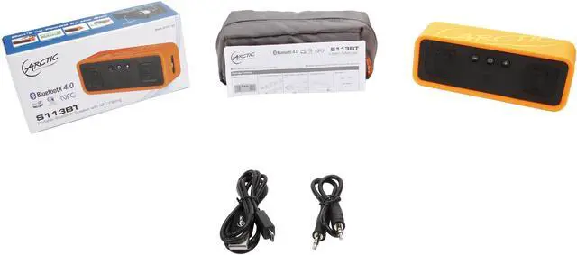Alt view image 6 of 6 - Arctic Coooling S113BT Portable Bluetooth Speaker-Orange