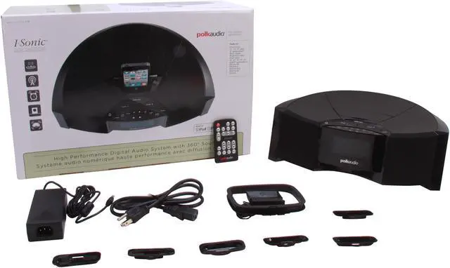 Alt view image 7 of 7 - Polk Audio Tabletop Digital Audio System with iPod/iPhone Dock - I-Sonic