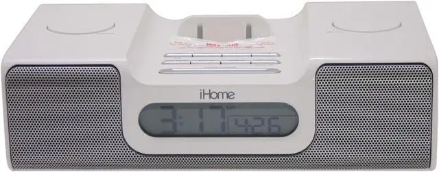 Main image of iHome iPod Clock Radio White Model iH5W