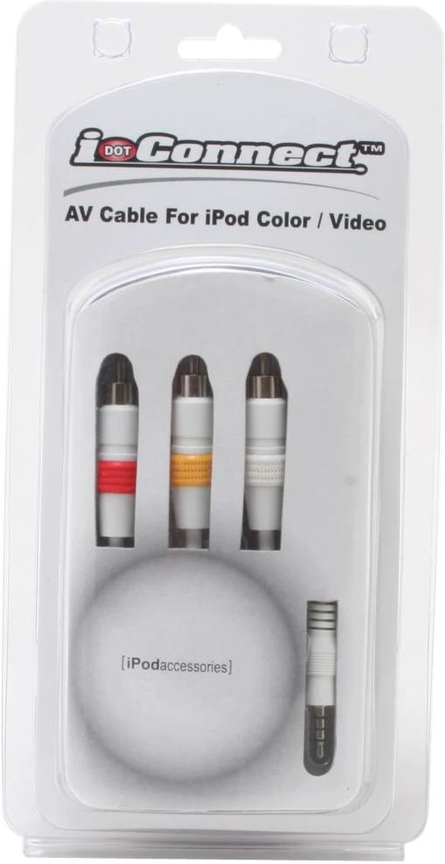 Alt view image 3 of 3 - PPA AV Cable for iPod Color / Video Model 3084