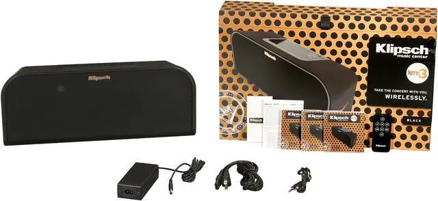 Alt view image 7 of 7 - Klipsch Premium 2.1 Home/Portable Wireless Bluetooth Music System with Built-in Subwoofer - Black KMC 3 NA BK