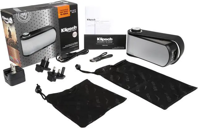 Alt view image 7 of 7 - Klipsch GiG Black Portable Wireless Music System
