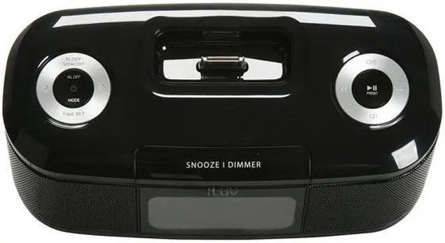 Alt view image 12 of 14 - iLuv Vibro Desktop Alarm Clock with Bed Shaker for iPod                                                        iMM153BLK