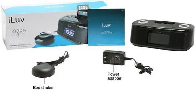 Alt view image 14 of 14 - iLuv Vibro Desktop Alarm Clock with Bed Shaker for iPod                                                        iMM153BLK