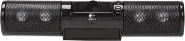 Alt view image 2 of 6 - Logitech mm32 Black Portable Speakers For iPod Model 970218-2403