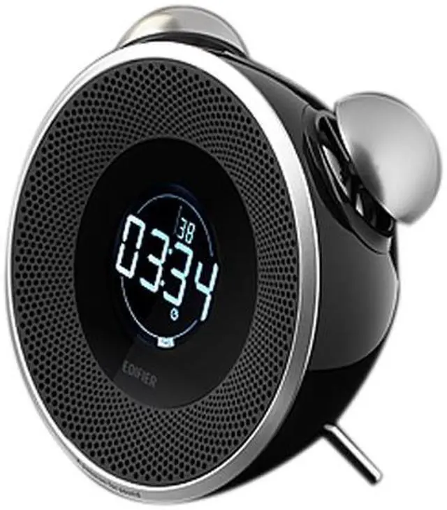 Alt view image 2 of 4 - Tick Tock Bluetooth Alarm Clock MF240BT - Black