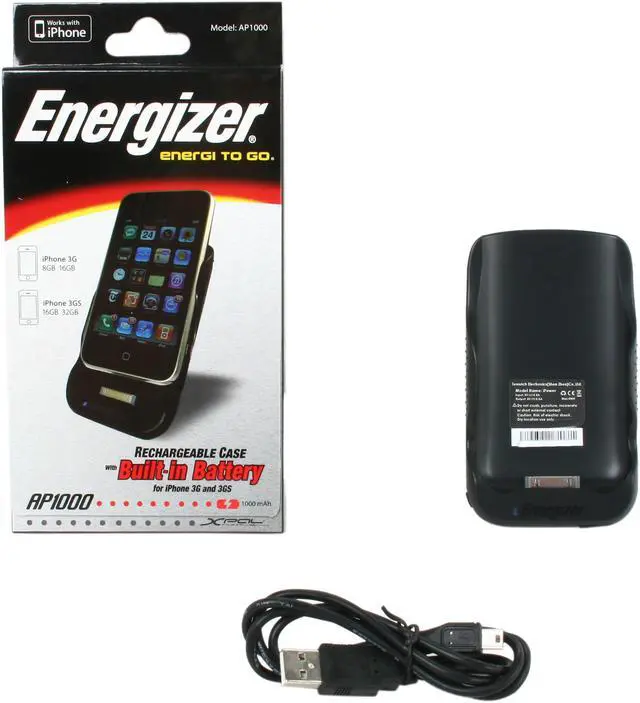 Alt view image 2 of 2 - Energizer - Protective Case w/ Built-in Battery for iPhone (AP1000)