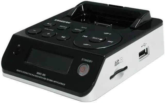 Main image of SANGEAN Remote Interactive iPod Dock With USB / SD WMA / MP3 Playback MMC-96i