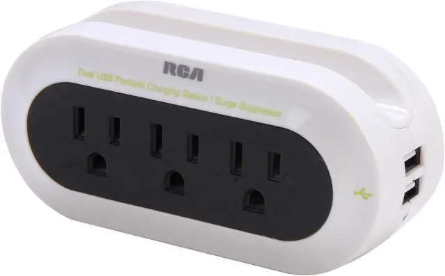 Main image of RCA Travel Charger with Surge Protection PCHSTAT2R