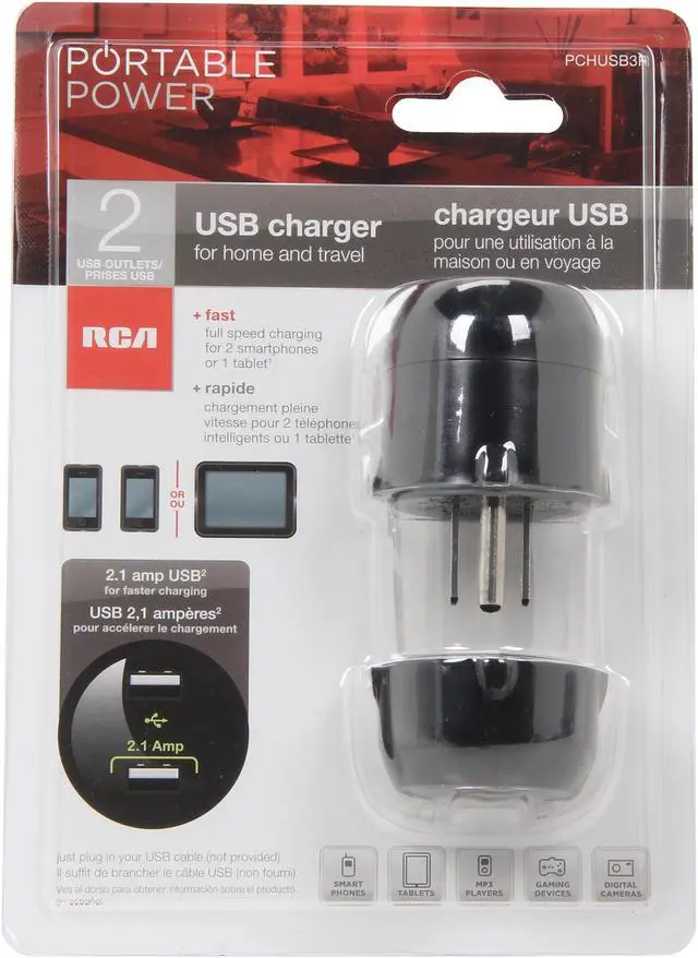 Alt view image 4 of 4 - RCA Compac iPad Charger