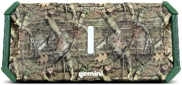 Alt view image 4 of 8 - Gemini Soundsplash Portable Waterproof Wireless Bluetooth Speaker W/ Multi-Colored LED Light Show - Mossy Oak