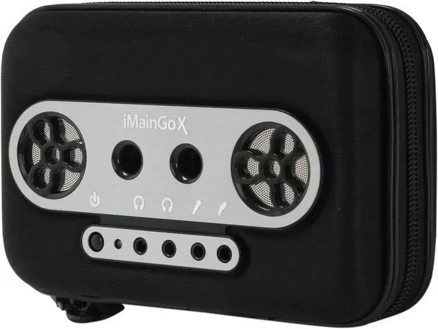 Main image of iMainGo X Handheld Stereo Speaker Case for iPod/iPhone and MP3 Players (Black)