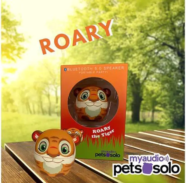 Alt view image 4 of 4 - My Audio Pet SOLO-Roar Solo Roary The Tiger Bluetooth Speaker Bilingual