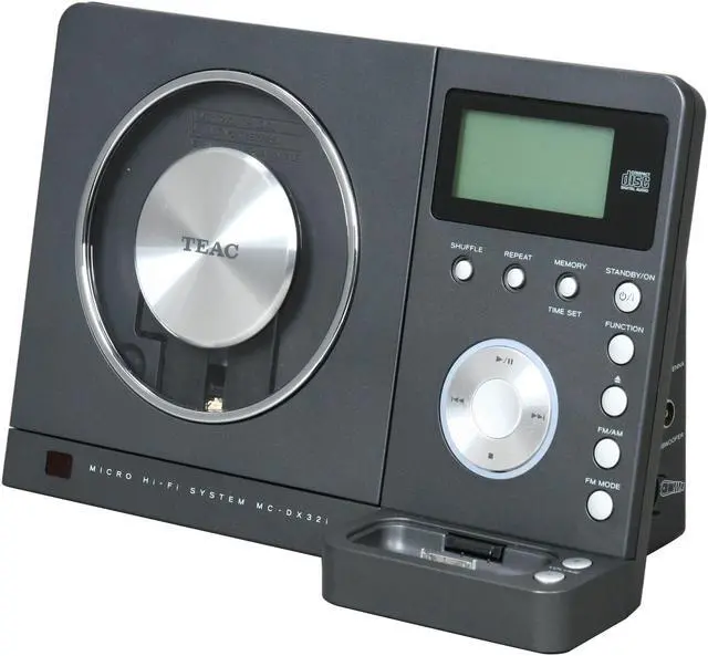 Alt view image 2 of 16 - TEAC Ultra Thin Hi-Fi System w/iPod Dock RBMC-DX32I