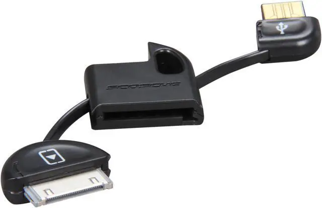 Alt view image 3 of 6 - SCOSCHE flipSYNC Keychain w/ USB 2.0 Charge & Sync Cable for iPhone 3G/3GS, iPhone4/iPod (IPUSBM)