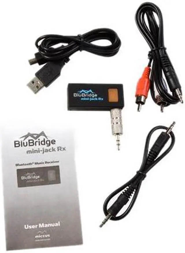 Alt view image 5 of 5 - Miccus Mini-jack RX - Bluetooth Receiver with AUTOMATIC On/Off from USB, perfect for adding wireless audio to vehicles, boats, headphones, stereo systems and more (Single-Link)