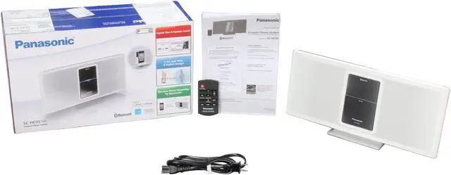 Alt view image 8 of 8 - Panasonic SC-HC05 Bluetooth iPod Speakers Dock. White