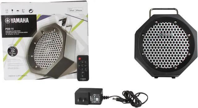 Alt view image 6 of 6 - YAMAHA PDX-11BL iPod/iPhone Black Speaker Dock