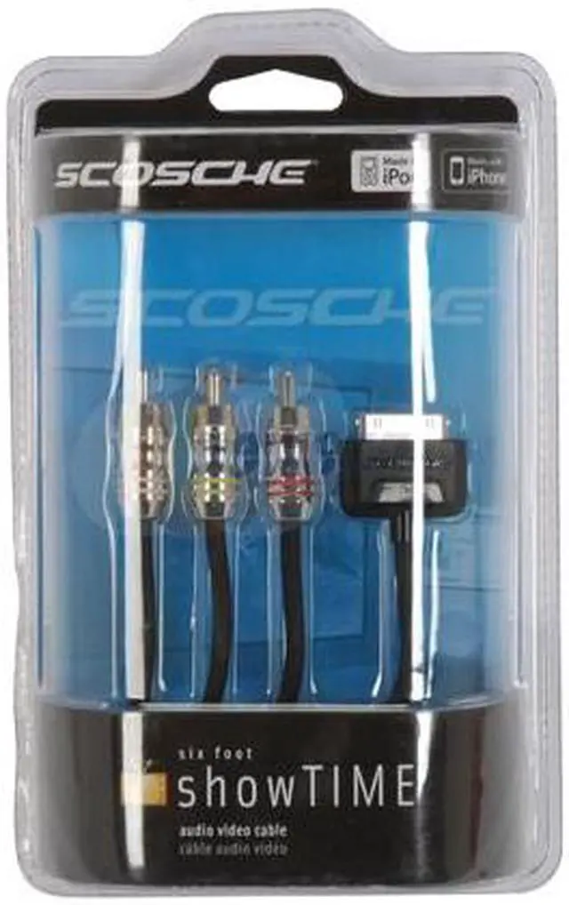 Alt view image 2 of 2 - Scosche sneakPEEK iPod to Composite Audio / Video cables IPAV