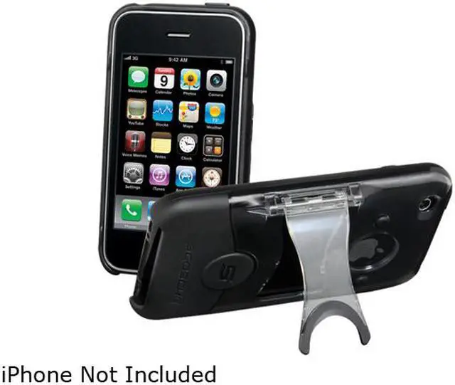 Main image of SCOSCHE Clear/Black Hybrid Case for iPhone 3G/3GS (IP3KCB)