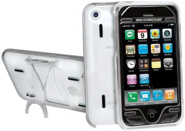 Main image of SCOSCHE Clear kickBACK Polycarbonate Case for iPhone 3G/3GS (IP3GC)
