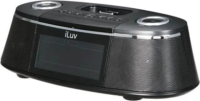 Alt view image 2 of 8 - iLuv Dual Alarm Clock with iPhone/iPod Dock iMM178
