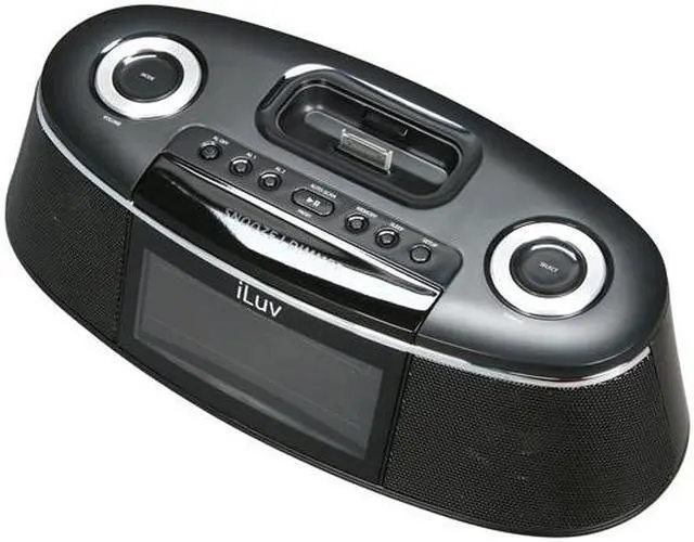 Alt view image 6 of 8 - iLuv Dual Alarm Clock with iPhone/iPod Dock iMM178