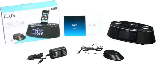 Alt view image 8 of 8 - iLuv Dual Alarm Clock with iPhone/iPod Dock iMM178