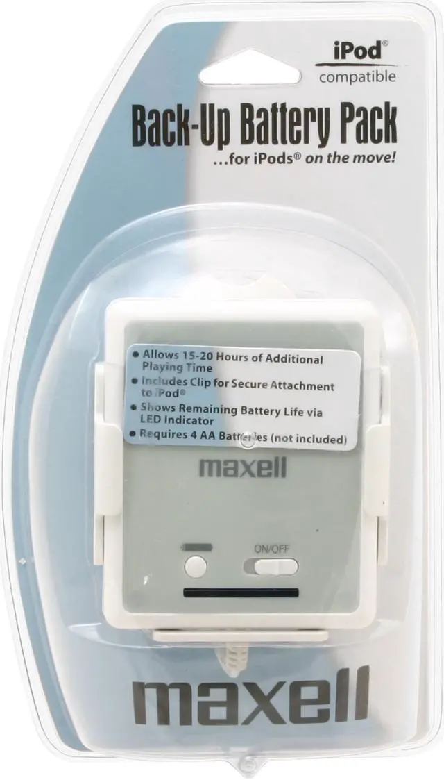 Alt view image 2 of 3 - maxell iPod Back-Up Battery Pack P-2 Model 191202